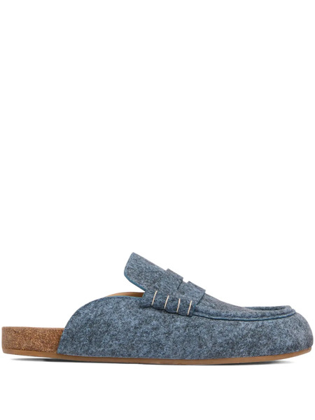  Jw Anderson Denim Flat Mules - Blue 