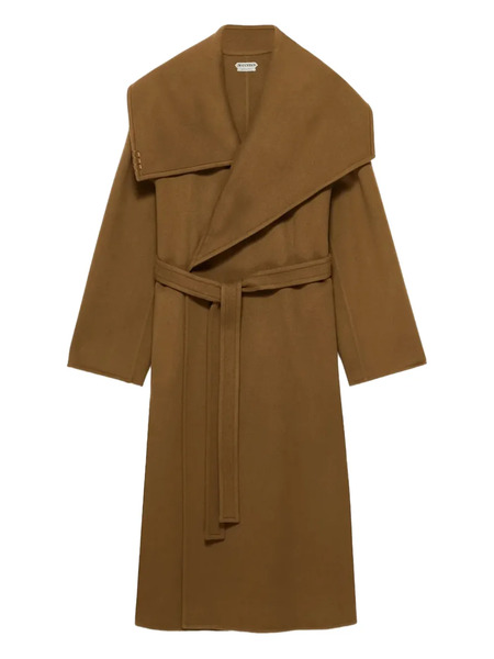  Jw Anderson Double-breasted Wrap Coat - Brown 