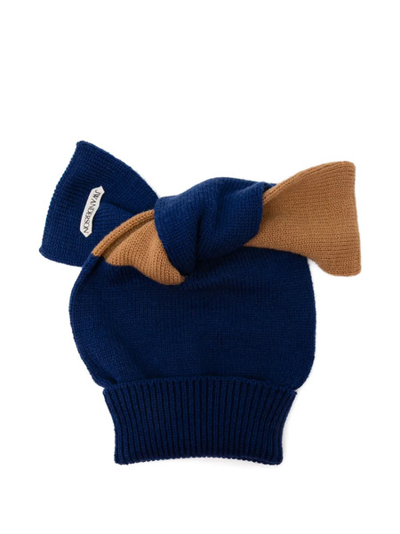  Jw Anderson Knotted Beanie Hat - Blue 