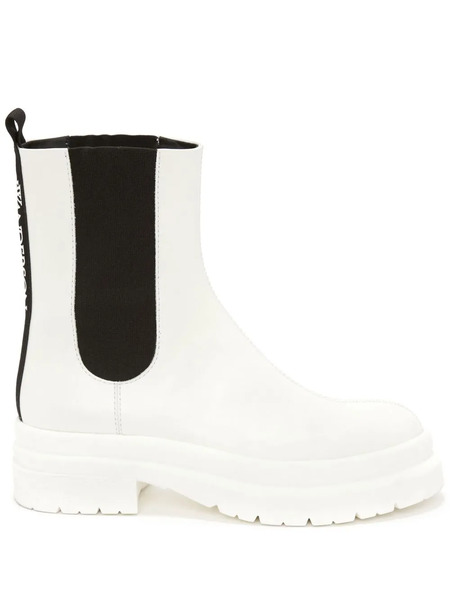  Jw Anderson Logo-print Chelsea Boots - White 