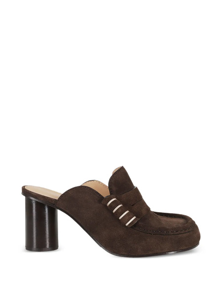  Jw Anderson 80mm Penny-strap Mules - Brown 