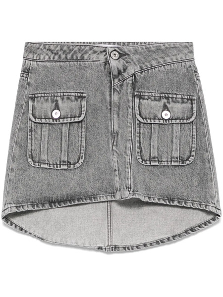  Jw Anderson Patch-pocket Mini Skirt - Grey 