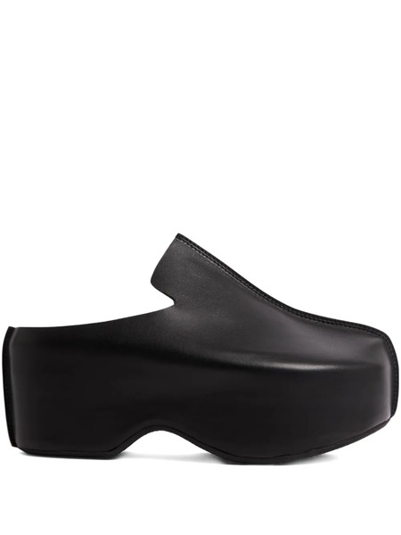  Jw Anderson Platform Leather Mules - Black 