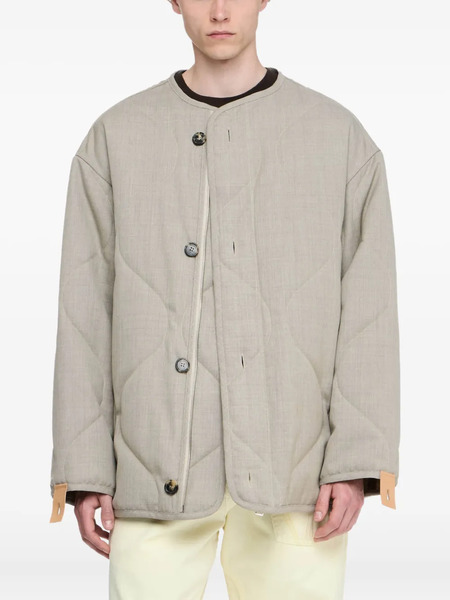  Jw Anderson Quilted Button Coat - Grey 