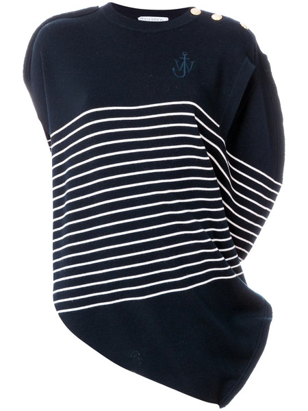  Jw Anderson Striped Knitted Top - Blue 