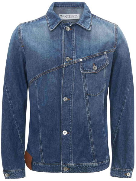 Jw Anderson Twisted Denim Jacket - Blue 