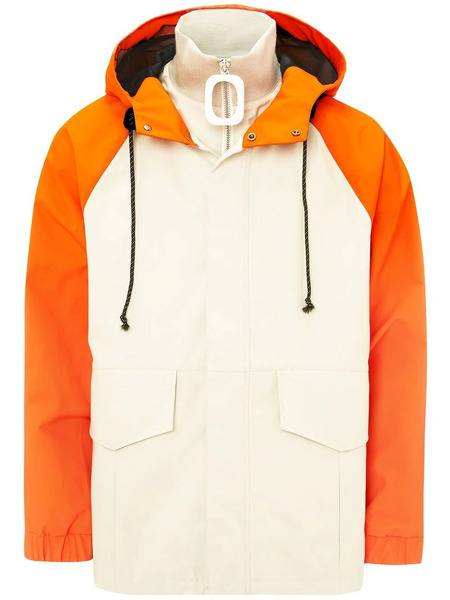  Jw Anderson Two-tone Hooded Jacket - Neutrals 