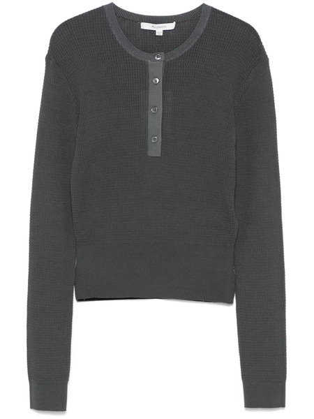  Jw Anderson Waffle-knit Sweater - Grey 