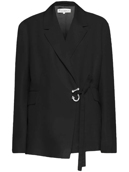 Jw Anderson Wrap-design Blazer - Black 