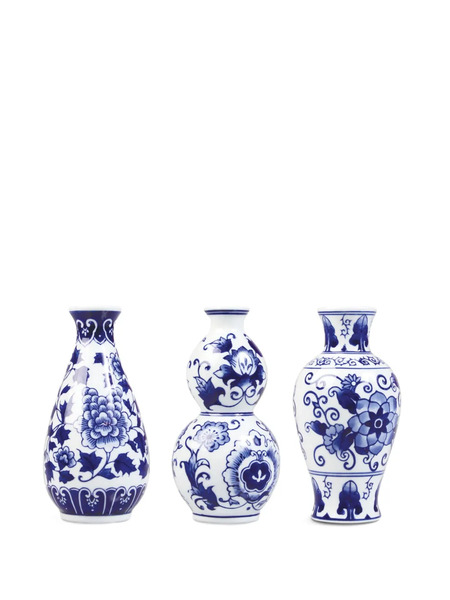  &k Amsterdam Dutch Selight Vases (set Of Three) - White 