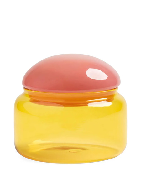  &k Amsterdam Puffy Dome-lid Jar (11cm X 12cm) - Yellow 