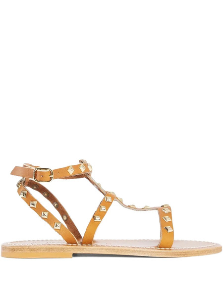 K. Jacques Arelatepyr Studded Sandals - Brown 