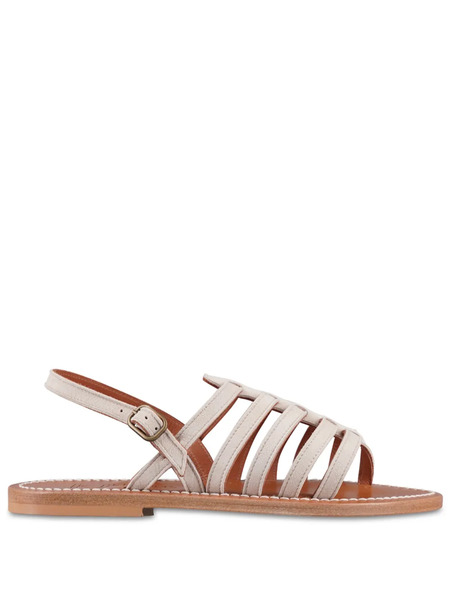  K. Jacques Homere Leather Sandals - Neutrals 