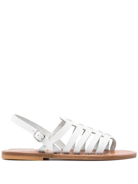  K. Jacques Homere Round-toe Sandals - White 