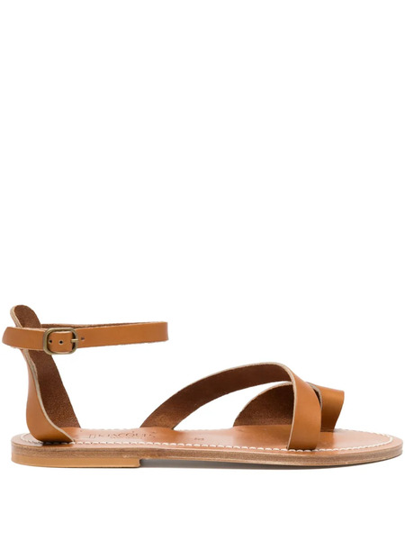  K. Jacques Leather Ankle-strap Sandals - Neutrals 