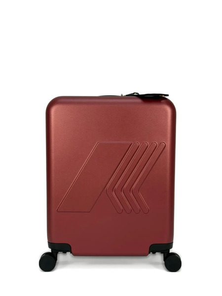  K-way Embossed-logo Wheeled Luggage - Red 