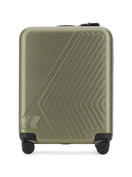  K-way Eudoxie Embossed Logo Suitcase - Green 