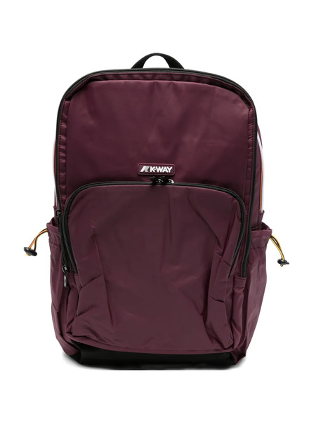  K-way Gizy Logo-patch Backpack - Purple 