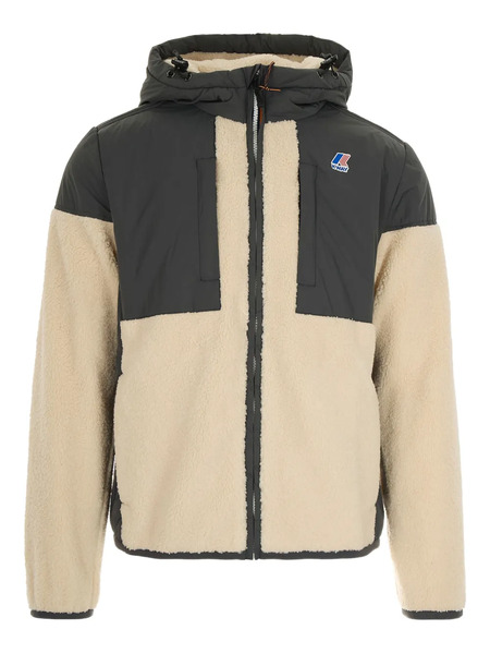 K-way Hooded Fleece-paneled Jacket - Neutrals 