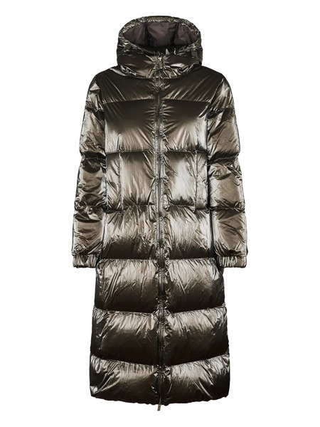  K-way Hooded Padded Jacket - Brown 