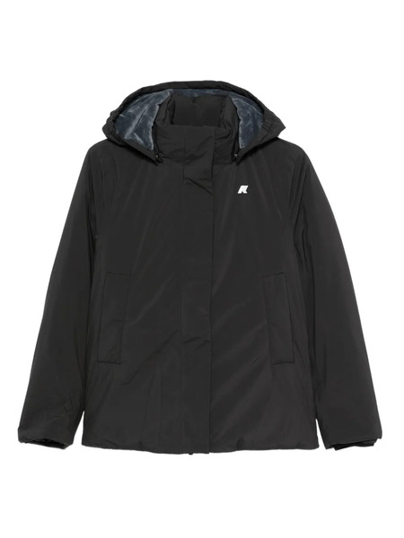  K-way Hooded Puffer Jacket - Black 