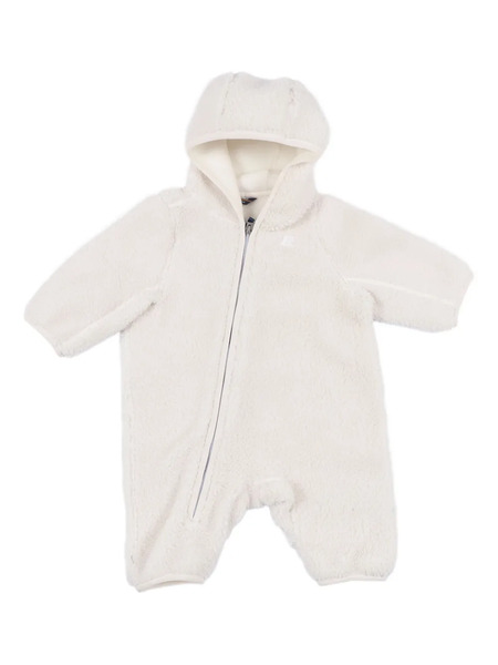  K Way Kids Fleece Hooded Romper - Neutrals 