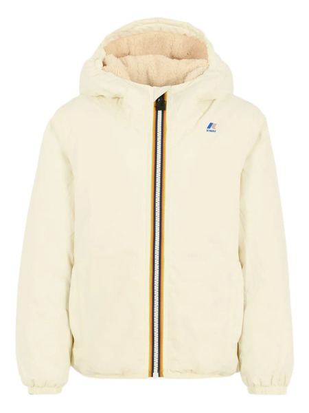  K Way Kids Hooded Puffer Jacket - Neutrals 