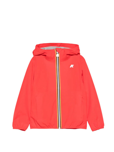  K Way Kids Hooded Zip-fastening Jacket - Red 