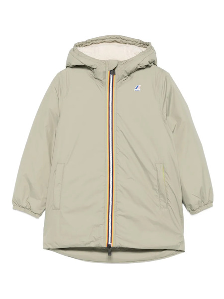  K Way Kids Hooded Zip Jacket - Green 