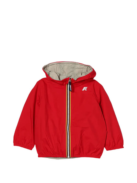  K Way Kids Hooded Zip Jacket - Red 
