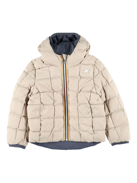  K Way Kids Jack Reversible Padded Jacket - Neutrals 
