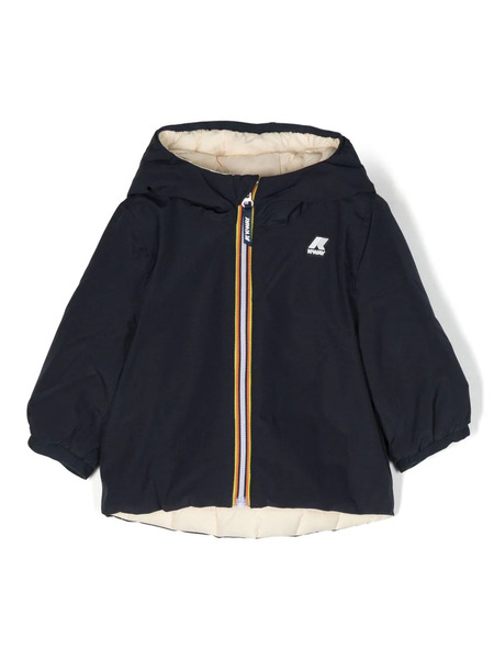  K Way Kids Logo-patch Padded Jacket - Blue 
