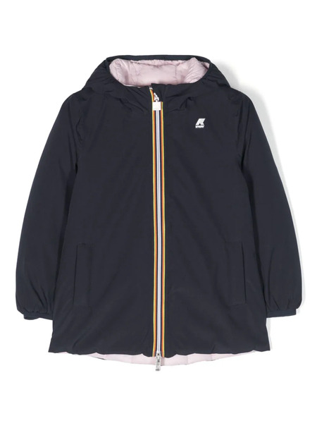  K Way Kids Quilted Reversible Jacket - Blue 