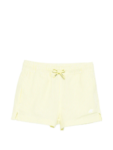  K Way Kids Striped-pattern Swim Shorts - Yellow 
