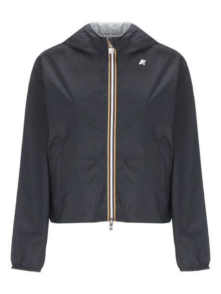  K-way Laurette Hooded Zip-front Jacket - Blue 