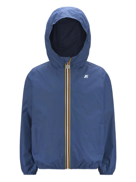  K-way Le Vrai 4.0 Reversible Hooded Zip-front Jacket - Blue 