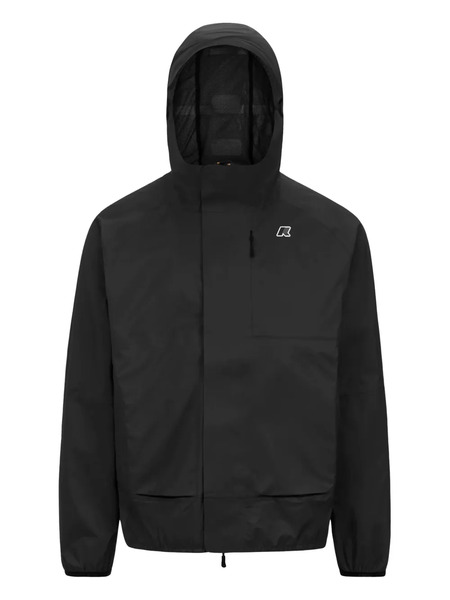  K-way Logo-appliqué Jacket - Black 