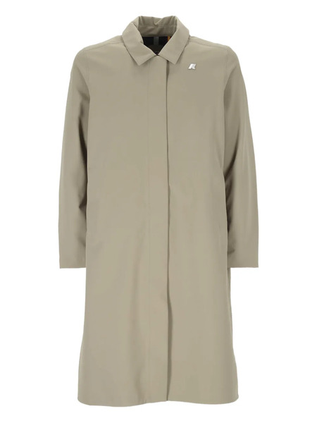  K-way Logo-patch Coat - Neutrals 