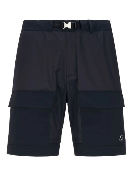  K-way Logo-patch Shorts - Blue 