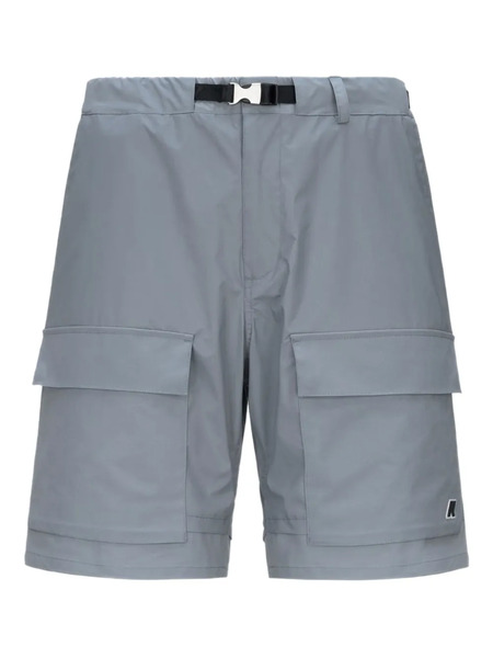  K-way Logo-patch Shorts - Grey 