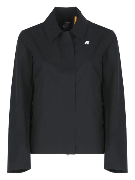 K-way Logo-plaque Collar Jacket - Black 