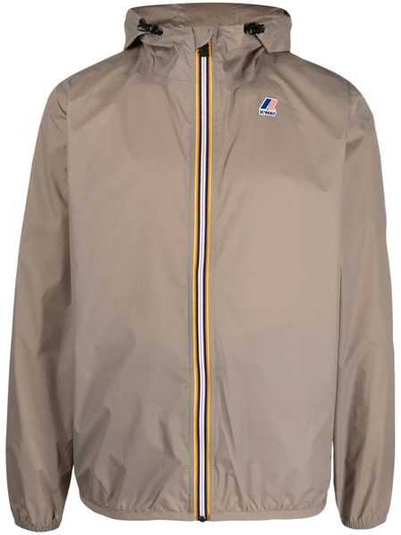  K-way Logo-print Hooded Jacket - Neutrals 