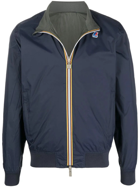  K-way Reversible Stripe-detail Jacket - Blue 