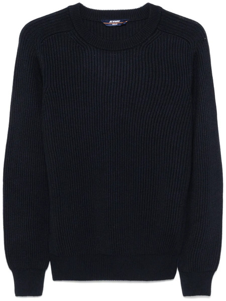  K-way Ribbed-knit Sweater - Blue 