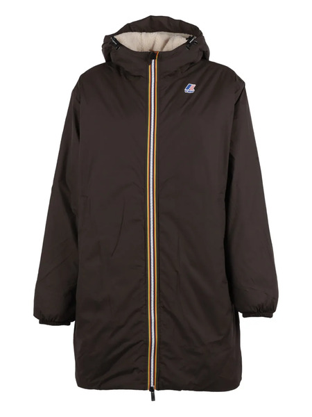  K-way Zip-fastening Hooded Jacket - Brown 