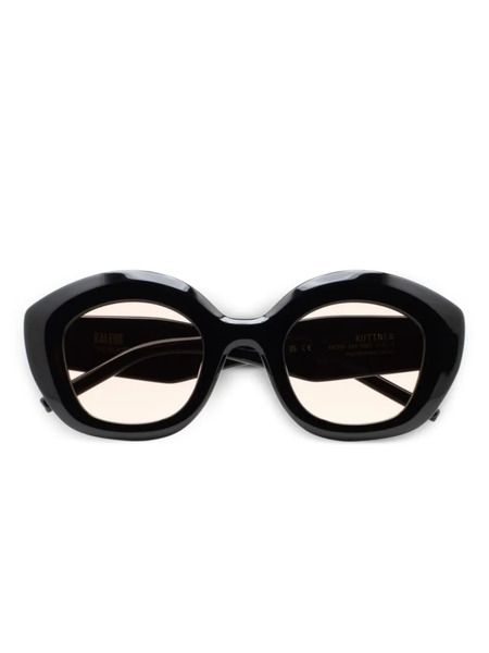  Kaleos Kuttner Round-frame Sunglasses - Black 