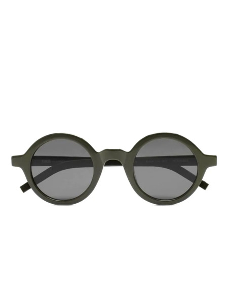  Kaleos Morhange Round-frame Sunglasses - Green 