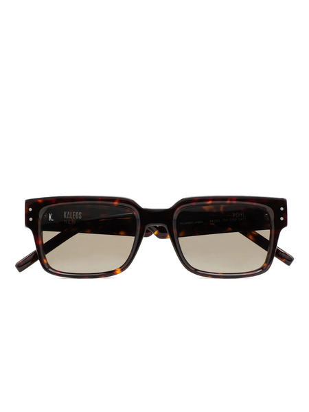 Kaleos Pohl Tortoiseshell Square Sunglasses - Brown 
