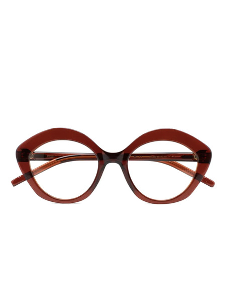  Kaleos Round-frame Glasses - Brown 