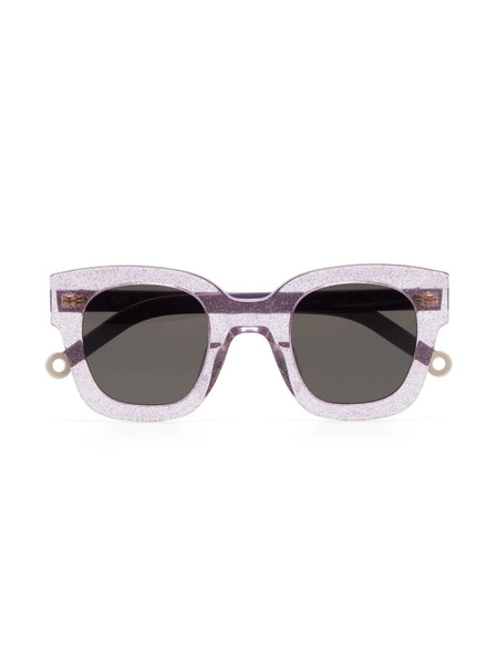  Kaleos Von Trapp 003 Square-frame Sunglasses - Purple 